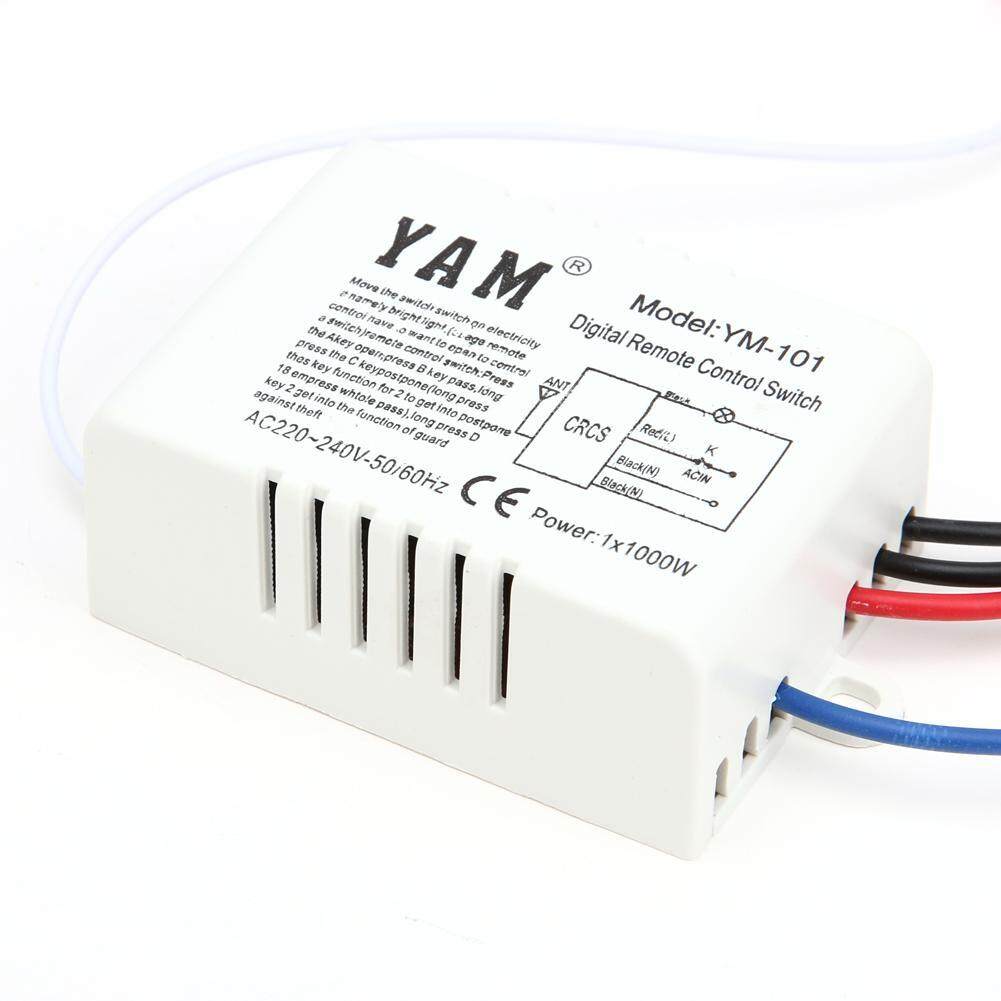 Wireless ON/OFF 220V Lamp Remote Control Switch Receiver Transmitter