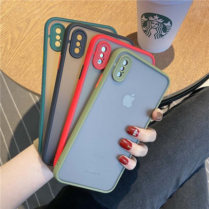 Hontinga Casing For Huawei P20 P20 Pro Case Protective Hard Cases Clear Hybrid Simple Matte Bumper Case Back Cover Armor Cover Transparent Shockproof casing Phone Case For girls boys men women