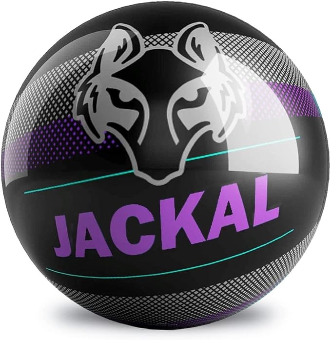 On The Ball Bowling Motiv Jackal Pixel Black/Purple Undrilled Spare Ball