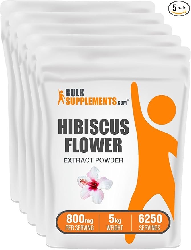 Click to see full view BulkSupplements.com Hibiscus Flower Extract Powder (5 Kilograms - 11 lbs)